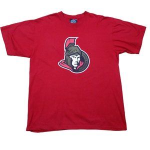 Ottawa Senators NHL Men's T-shirt Short Sleeve Size XL Red 100% Cotton